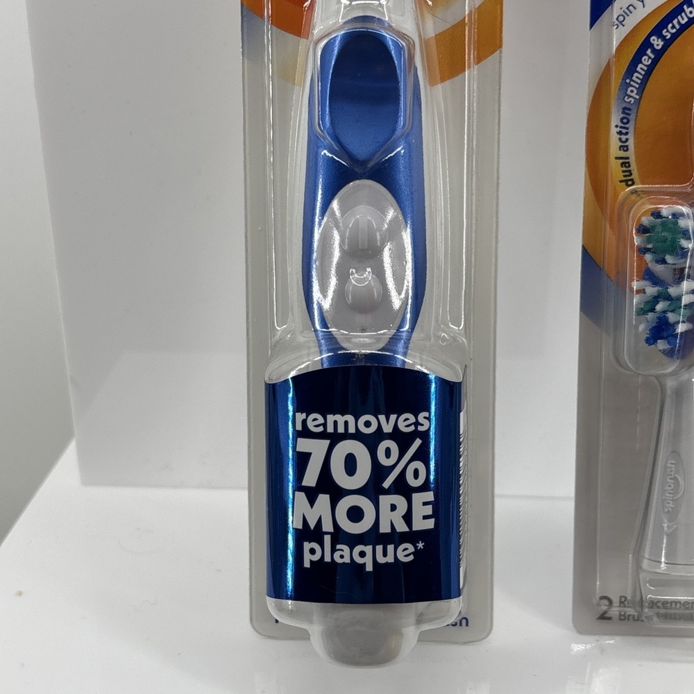 Spinbrush Pro Clean Powered Toothbrush + 2 Replacement Heads Lot New Sealed - Picture 3 of 9